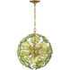 Esme 6 Light 18.25 inch Aged Brass Chandelier Ceiling Light
