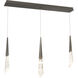Beyond Solitude LED 5.5 inch Antique Nickel Multi-Light Pendant Ceiling Light, Linear Canopy