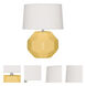 Small Franklin 16.38 inch 60 watt Sunset Yellow Accent Lamp Portable Light