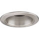 Recessed Lighting PAR16 Brushed Nickel Recessed Step Baffle Trim
