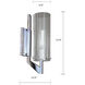 Faceted Sconce Wall Light in Chrome