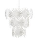 Bismarkia 13 Light 43.5 inch Gesso White Chandelier Ceiling Light, Large, Marjorie Skouras Collection
