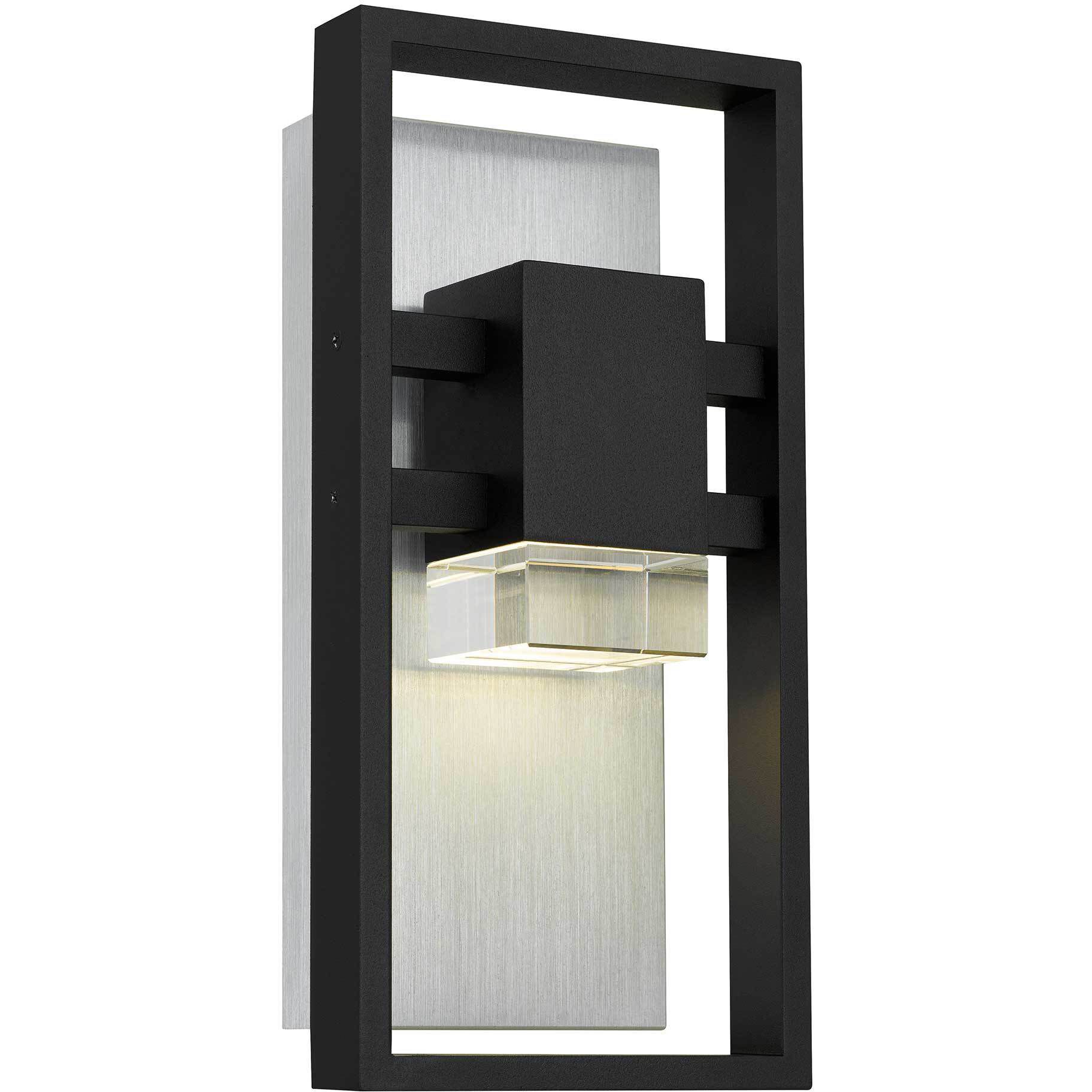 Mars LED 12 inch Sand Black Outdoor Wall Sconce