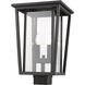 Seoul 2 Light 18.25 inch Oil Rubbed Bronze Outdoor Post Mount Fixture in 13