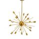 Edisonna 38 inch Gold Chandelier Ceiling Light