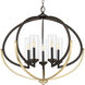 Orna 5 Light 34 inch Antique Bronze Chandelier Ceiling Light, Design Series