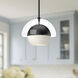 Alora Mood Lucy 1 Light 12 inch Matte Black/Opal Matte Glass Pendant Ceiling Light