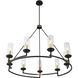 Hillstone 9 Light 40.25 inch Soft Brass And Sand Coal Chandelier Ceiling Light