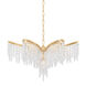 Pandora 5 Light 22 inch Gold Leaf Chandelier Ceiling Light