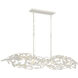 Broche 6 Light 50.5 inch Matte White Linear Chandelier Ceiling Light