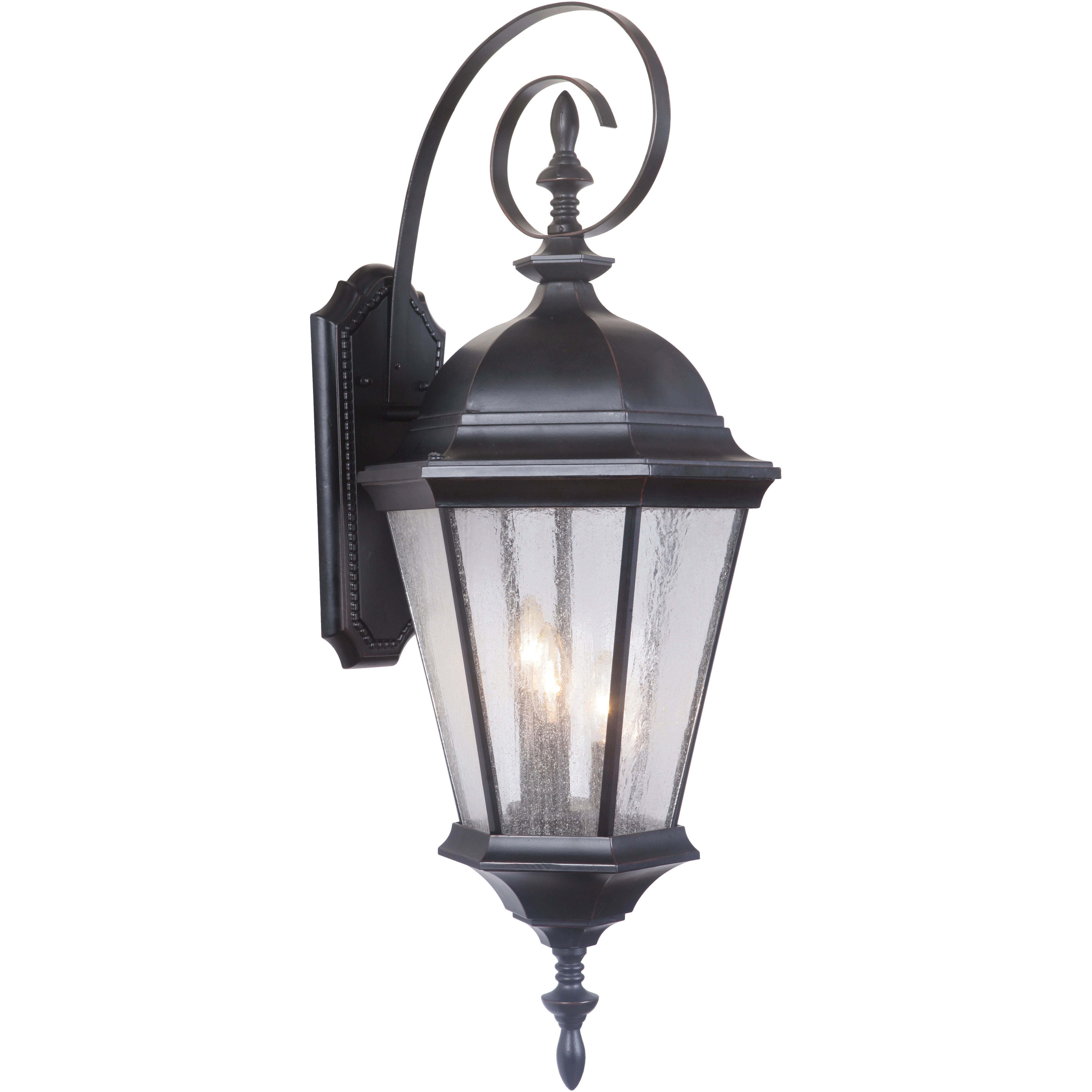 Chadwick 3 Light 33 inch Oiled Bronze Gilded Outdoor Wall Mount, Large