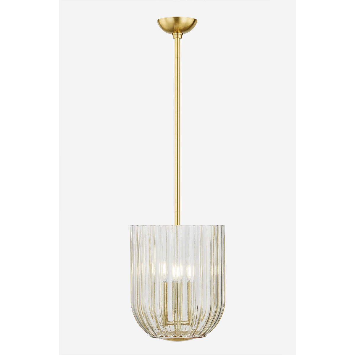 Cece 3 Light 11 inch Aged Brass Hanging Lantern Ceiling Light