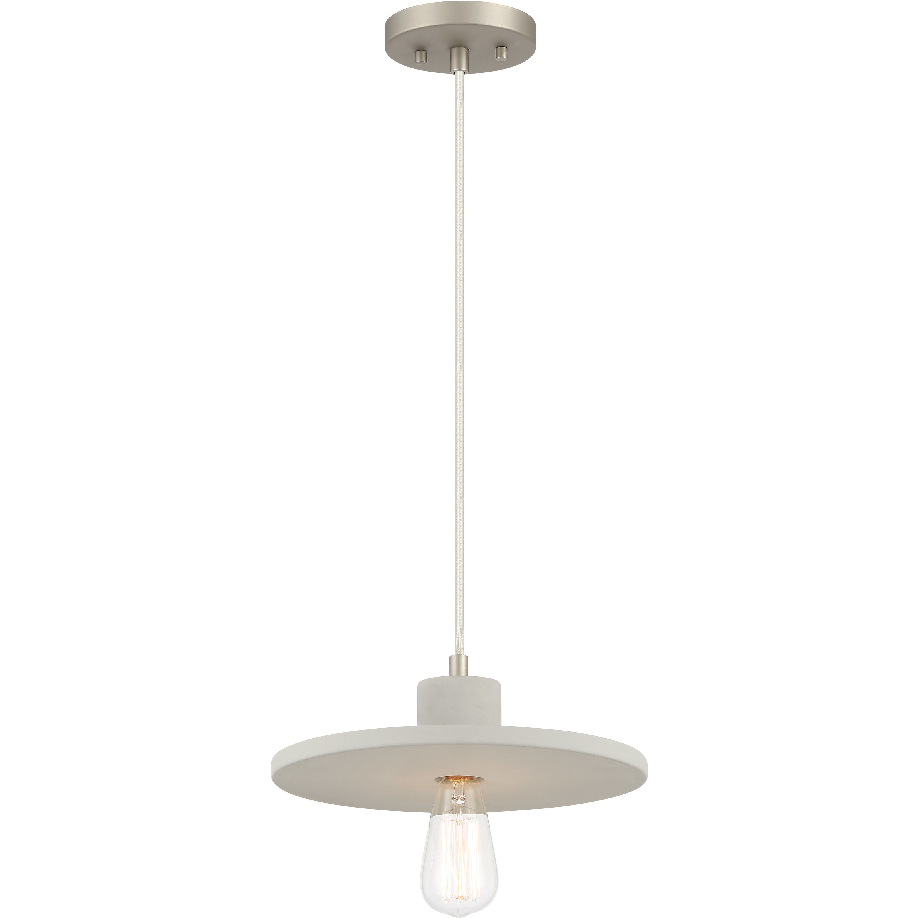 Sima 1 Light 12 inch Burnished Nickel Pendant Ceiling Light