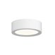 Reals LED 5 inch Textured White Flush Mount Ceiling Light in Plate Lens