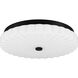 Cherbury LED 16 inch Matte Black Flush Mount Ceiling Light, Medium
