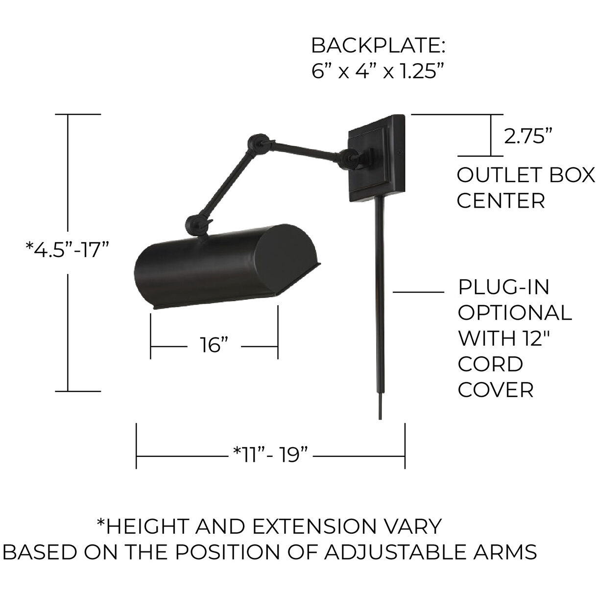 Alastair Sconce Wall Light in Matte Black