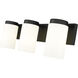 Burk 3 Light 22.5 inch Matte Black Bath Vanity Light Wall Light