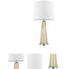 Chiara 29 inch 100.00 watt Polished Chrome Table Lamp Portable Light