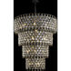 Windsor 21 Light 40 inch Carbon Black/Havana Gold Chandelier Ceiling Light