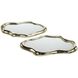 Flowing Gold Trays, Set of 2