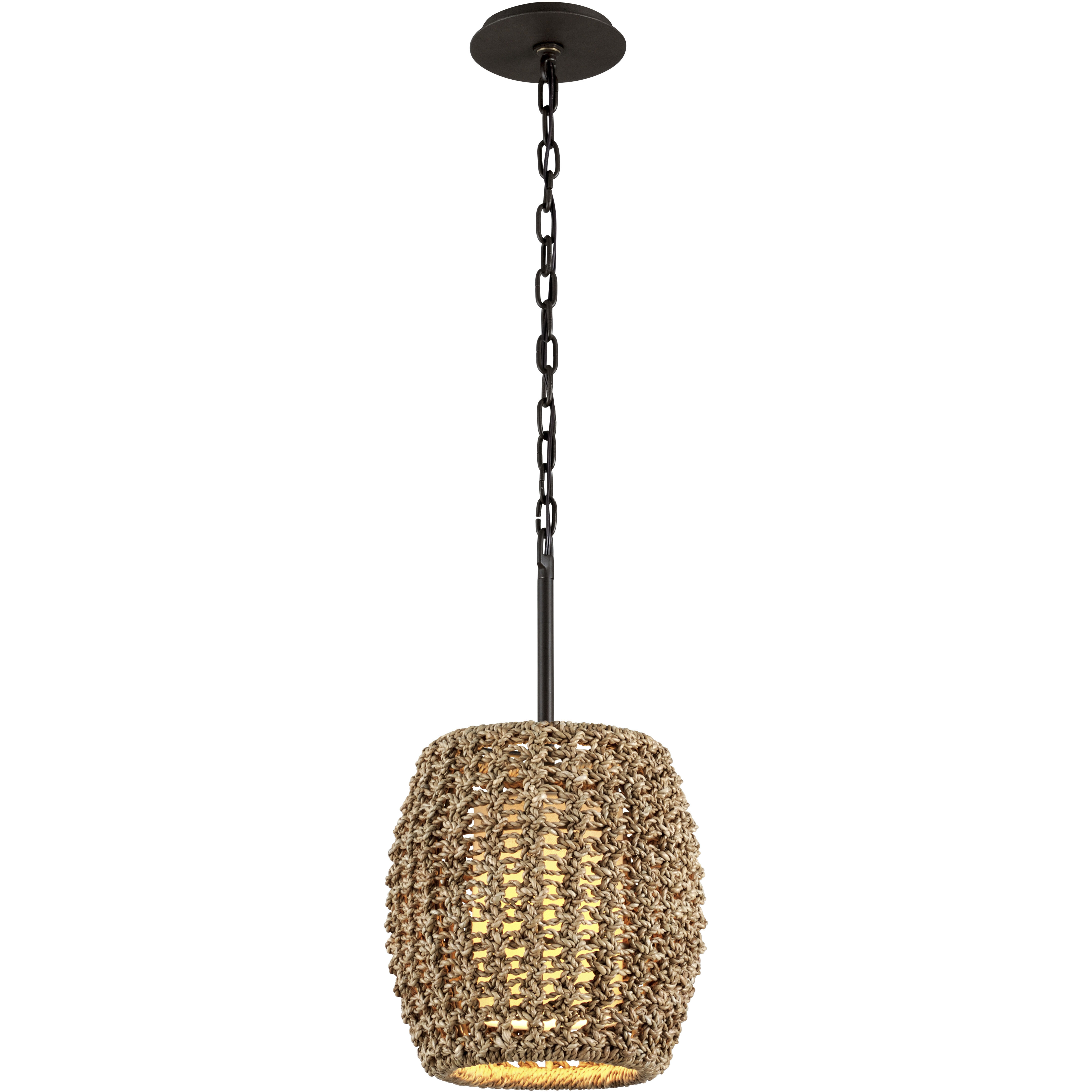 Conga 1 Light 12 inch Bronze Pendant Ceiling Light