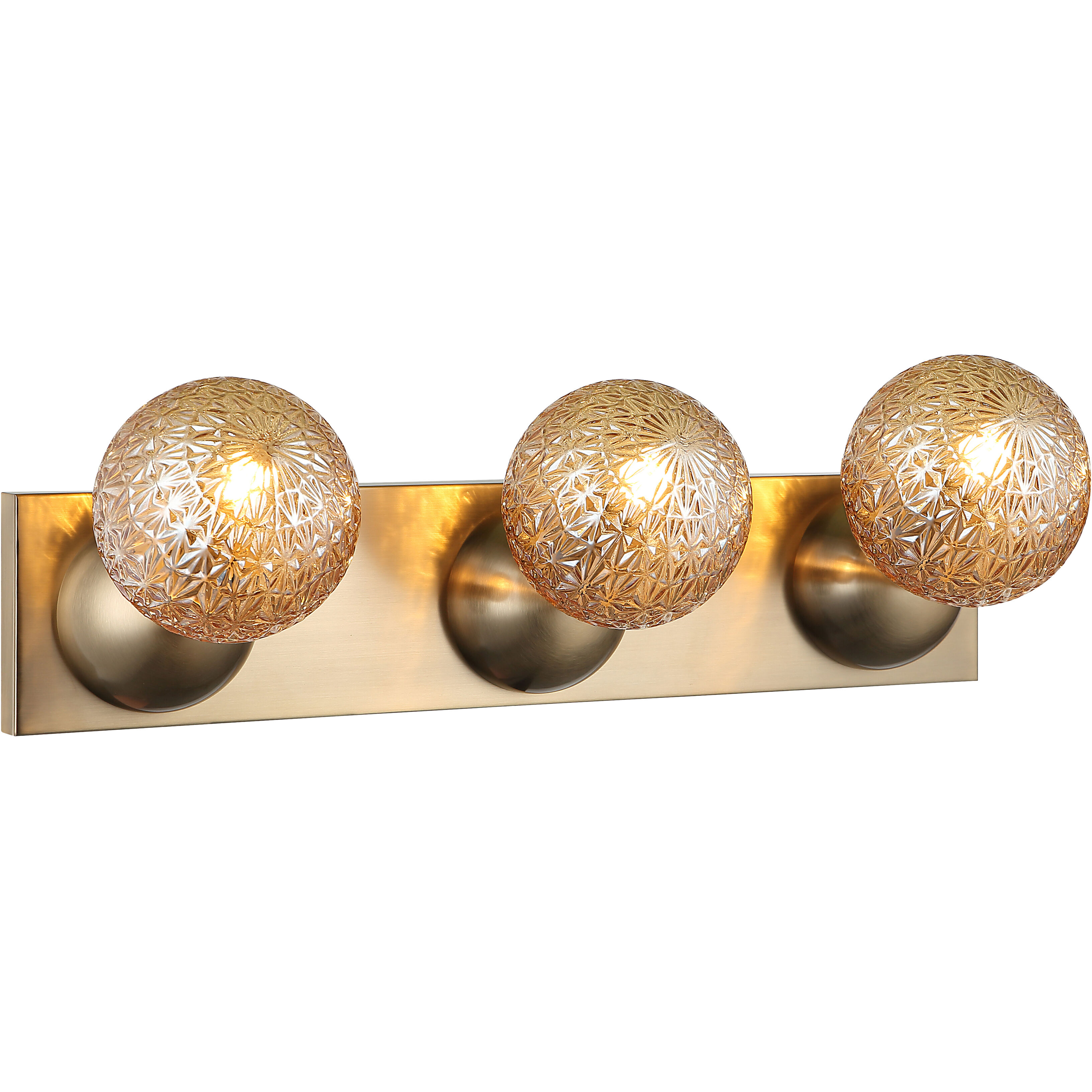 Nola 3 Light 26.38 inch Champagne Gold Wall Sconce Wall Light