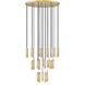 Stari 27 Light 36 inch Modern Gold Chandelier Ceiling Light