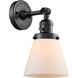 Franklin Restoration Small Cone LED 6.25 inch Matte Black Sconce Wall Light, Franklin Restoration