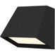 Fillet LED 5.25 inch Sand Black Outdoor Wall Sconce