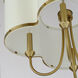 Clover 4 Light 20 inch Satin Brass Chandelier Ceiling Light