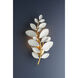 Marabec 3 Light 10.75 inch Vintage Gold Leaf and White Plaster Wall Sconce Wall Light