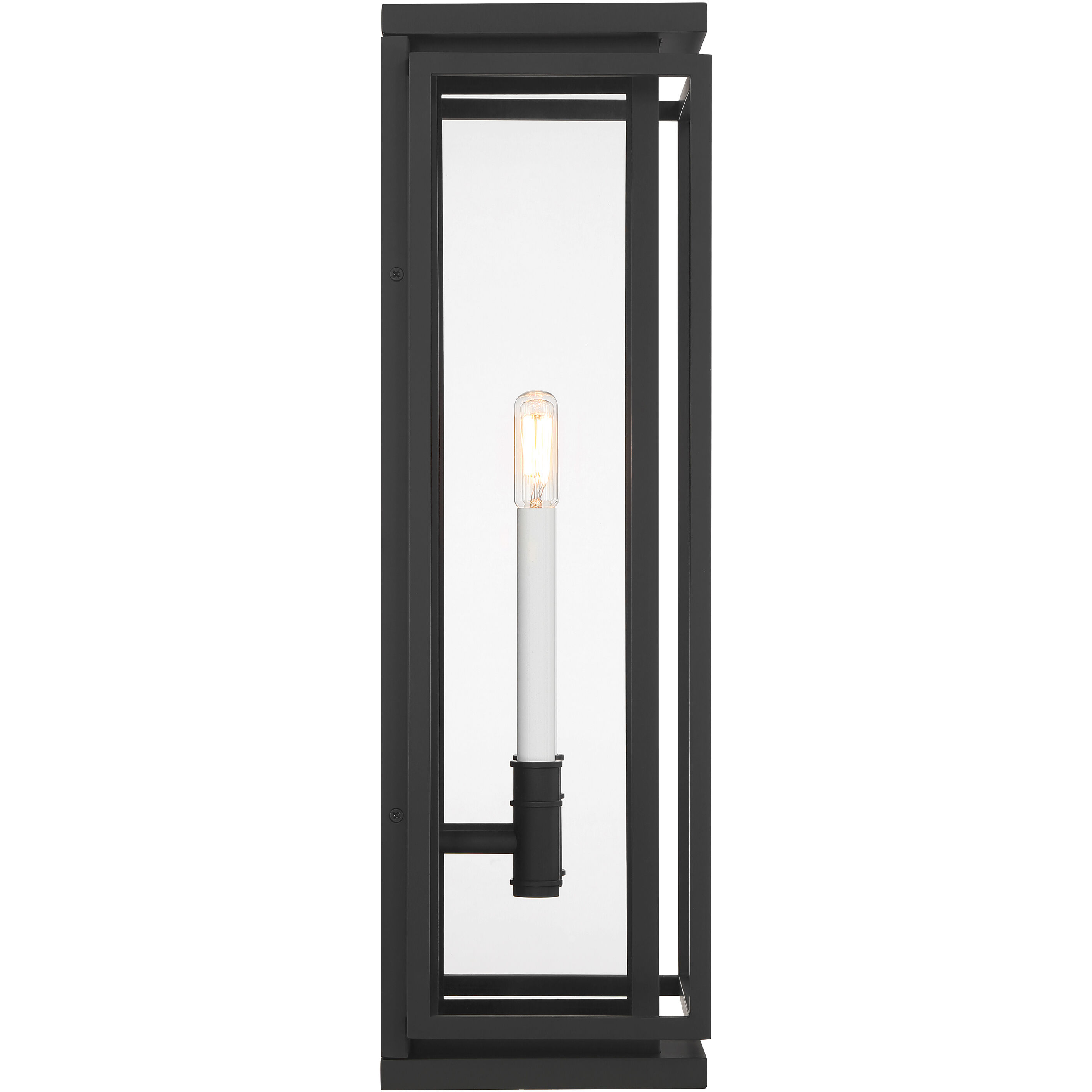 Stratford 2 Light 23.5 inch Dark Matte Black Outdoor Wall Sconce