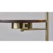 Wyatt 60 inch 100 watt Antique Brass Wireless Charging Floor Lamp Portable Light, with Table