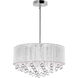 Water Drop 9 Light 22 inch Chrome Drum Shade Chandelier Ceiling Light