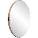 Dante 30 X 30 inch Polished Rose Gold Wall Mirror