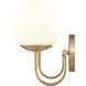 Caroline 2 Light 16 inch Brushed Gold Vanity Light Wall Light