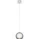 Rendo LED 7.75 inch Chrome Mini Pendant Ceiling Light