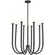 Dahlia LED 28 inch Plaster Black Chandelier Ceiling Light