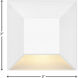 Nuvi 12v 1.40 watt Matte White Landscape Deck Sconce, Square