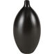 Faye 14 X 7 inch Vase in Black