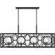 Balfour Linear Chandelier Ceiling Light in Matte Black