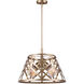 Maud 4 Light 19 inch Painted Gold Chandelier Ceiling Light