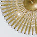 Rylee 4 Light 18.5 inch Antique Gold Flush Ceiling Light