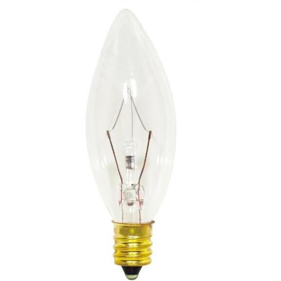 Lumos Incandescent B8 Candelabra E12 25 watt 130V 2700K Light Bulb