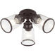 Lawrenceville 3 Light 16 inch Bronze Flush Mount Ceiling Light