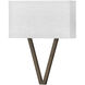 Galerie Vector LED 15 inch Walnut ADA Indoor Wall Sconce Wall Light