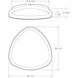 Pyra 1 Light 22 inch White Flushmount Ceiling Light