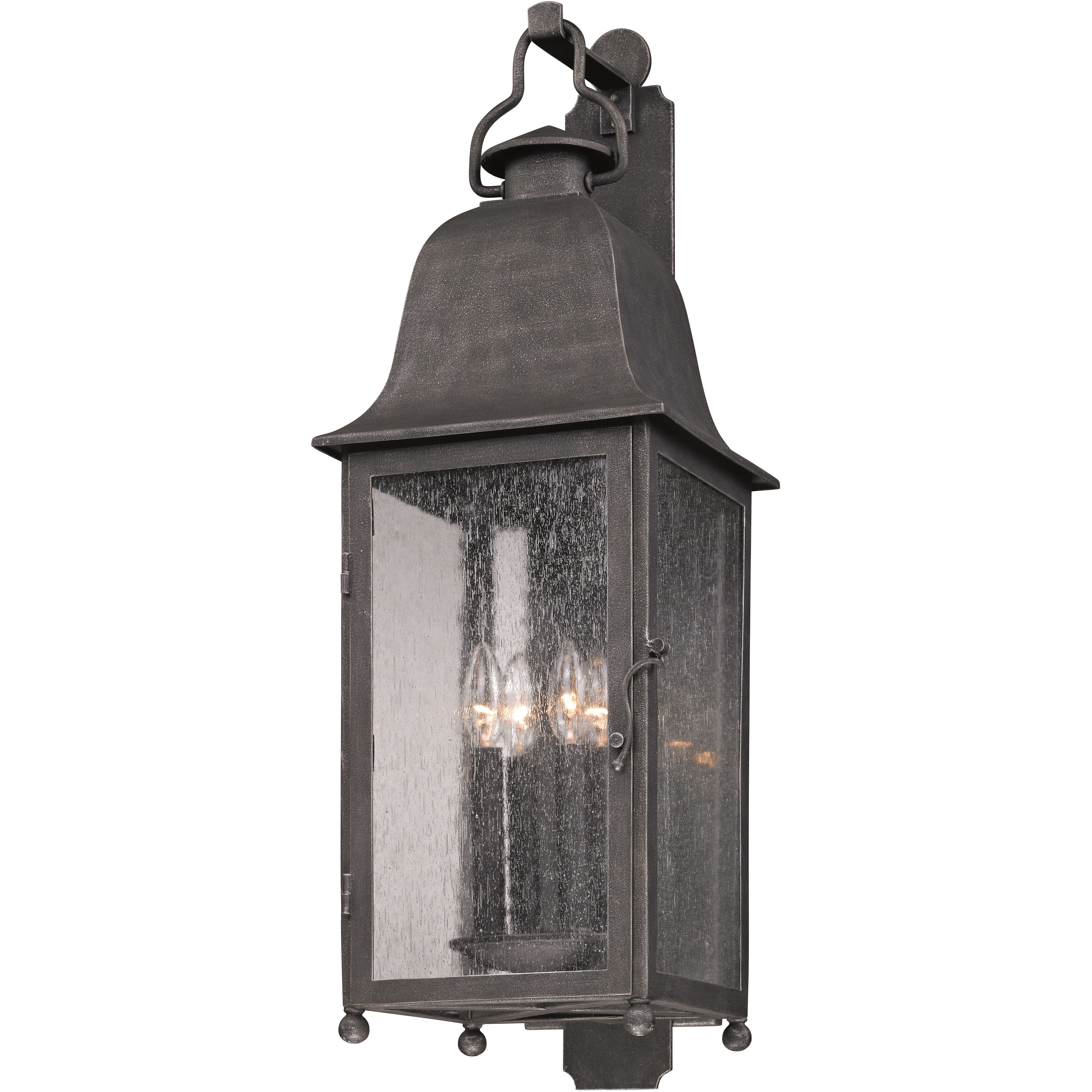 Pella 4 Light 31.5 inch Aged Pewter Outdoor Wall Sconce