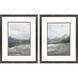 Azure Valley Blue and Green and Gray Framed Art, Propac