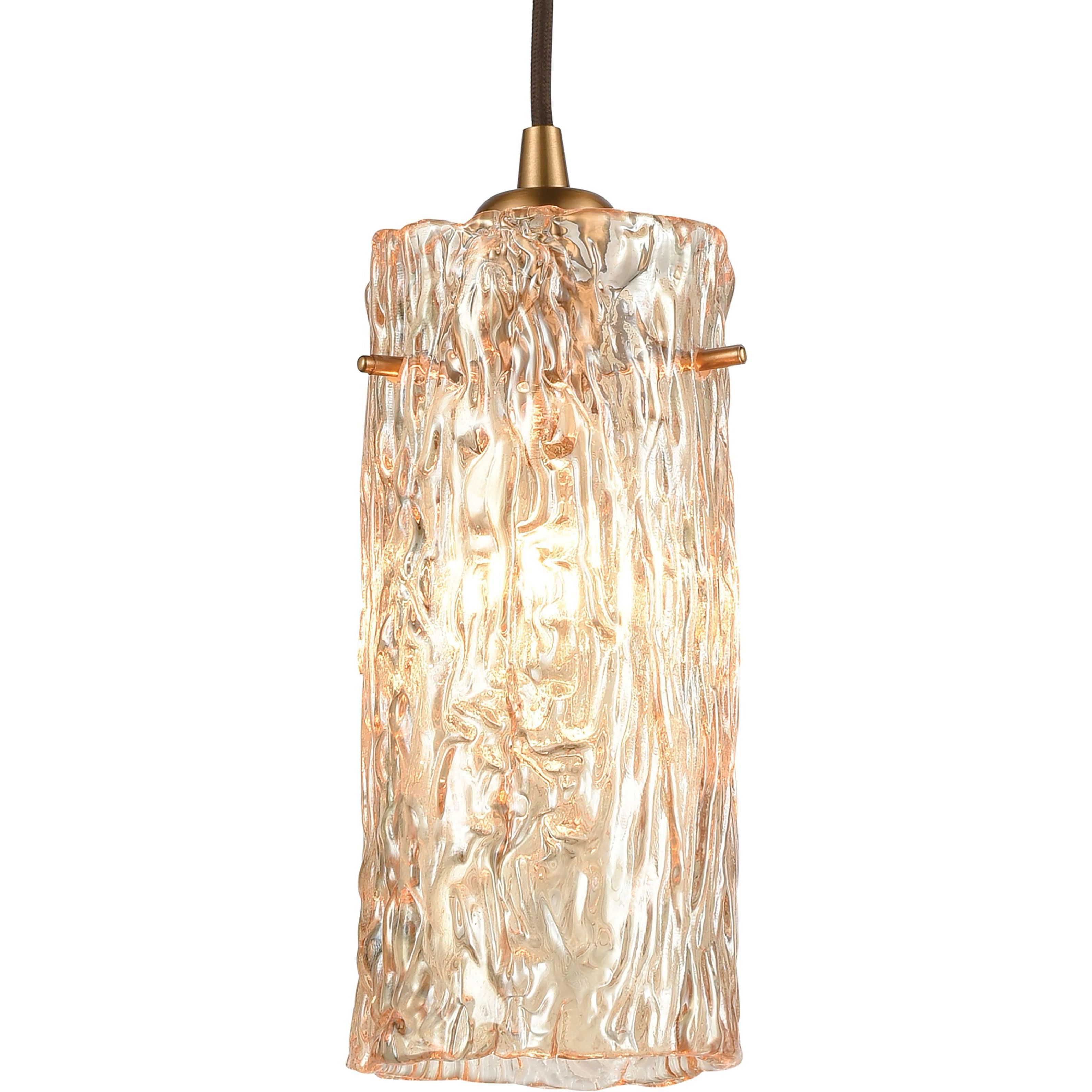 Roubaix 1 Light 5 inch Satin Brass Mini Pendant Ceiling Light